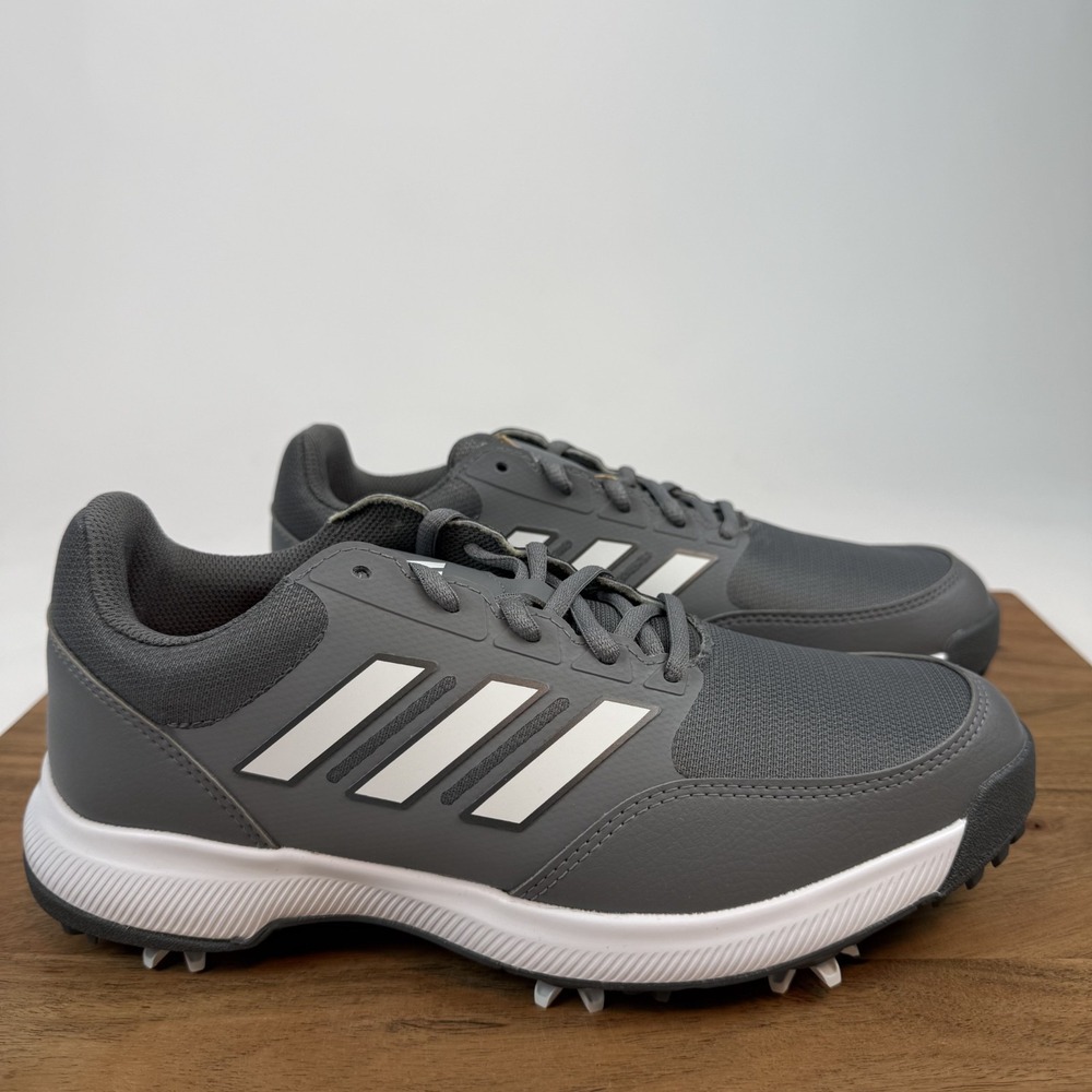 New Mens Adidas Tech Response 3.0 Gray Cleat Golf Shoes Sneakers‎ Size 7 M NIB